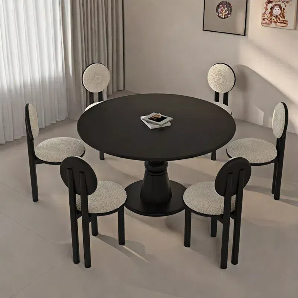 A Zoetic Home Solid Wood Round Dining Table Sets Wayfair